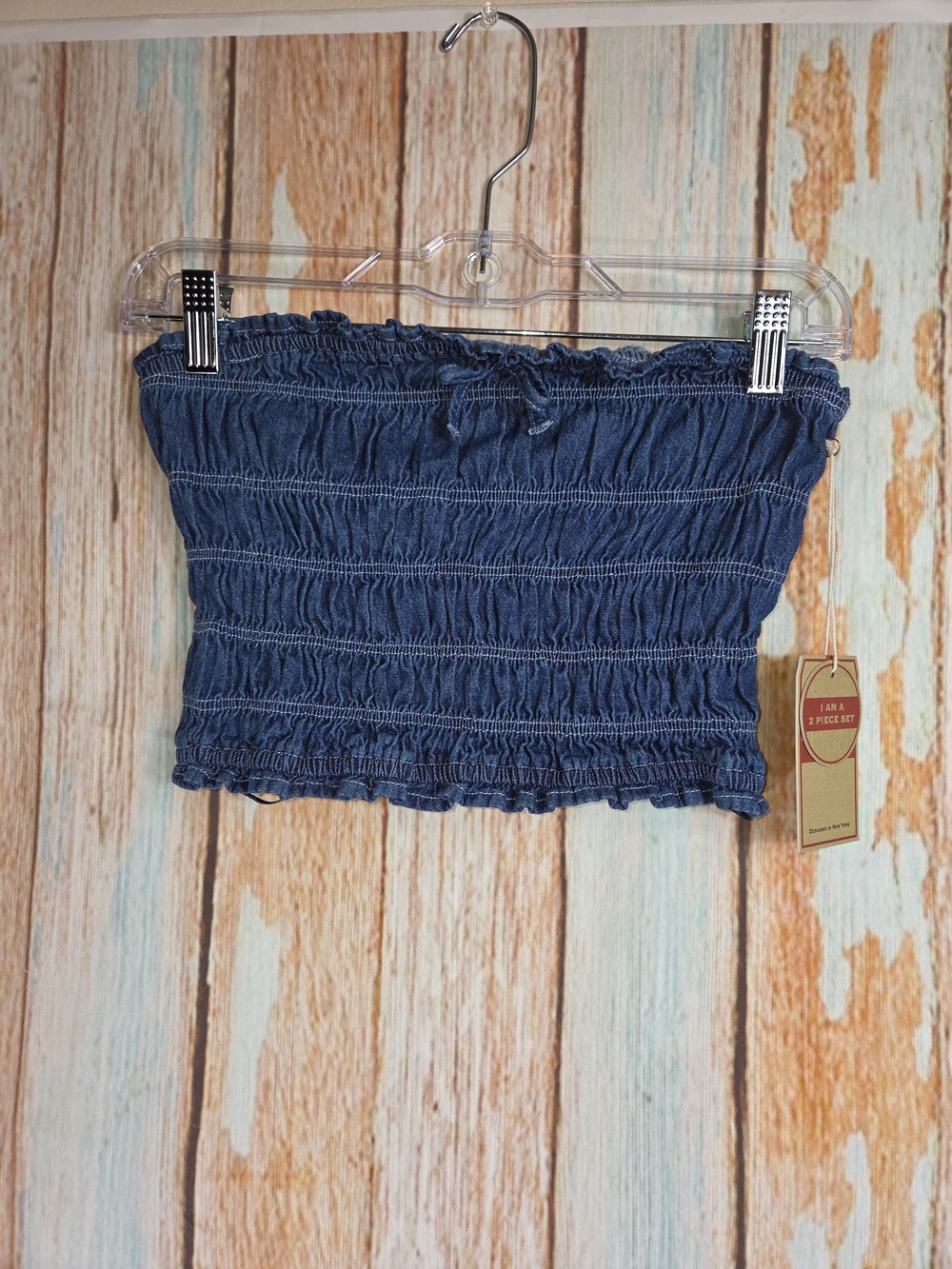 Lonestar 2 Piece Denim Tube Top And Skirt. Size Small (NWT)